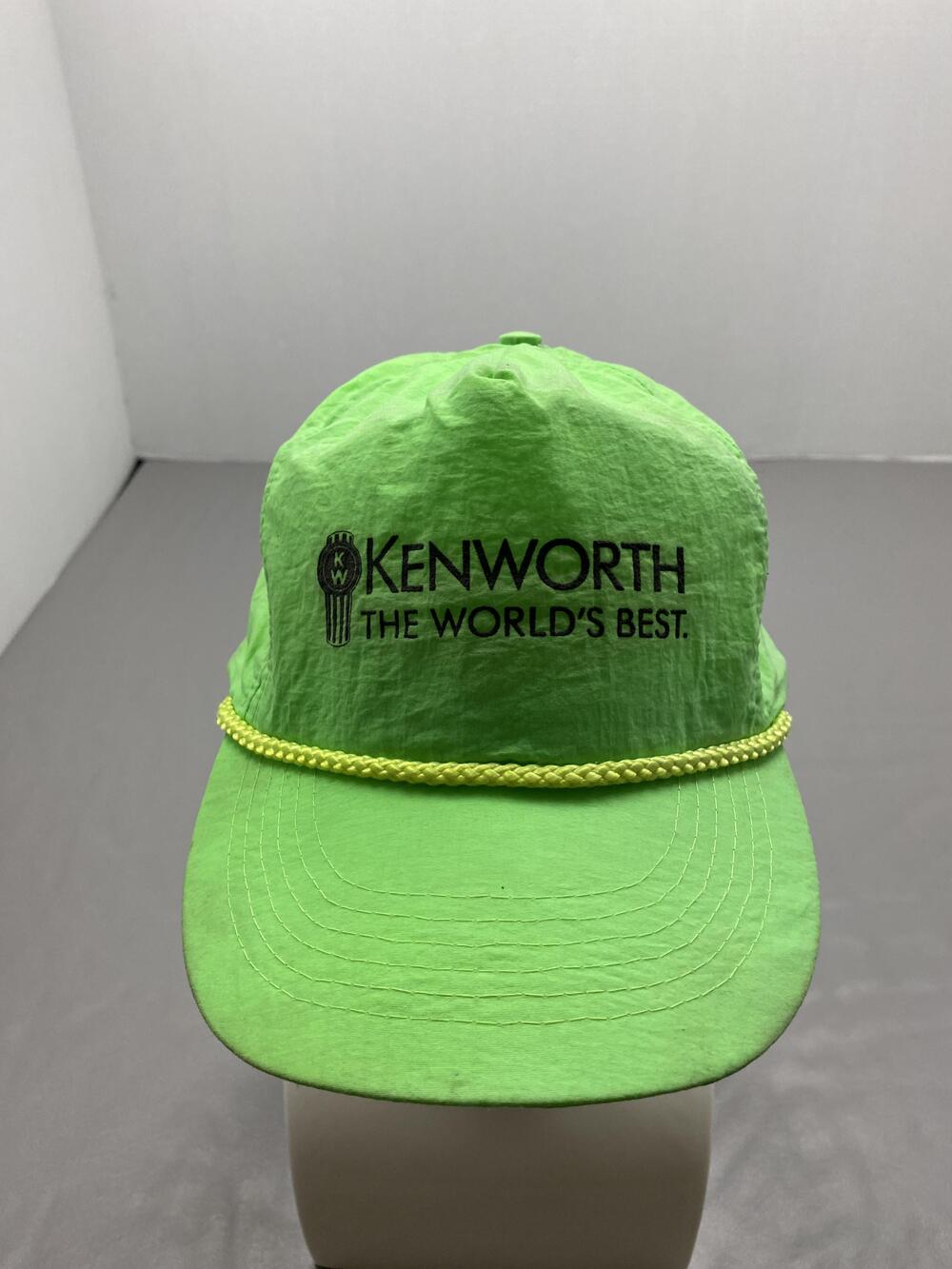 Kenworth Hat Cap Strap Back One Size Green Twill Baseball Cap Mens Adjustable